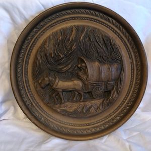 Wooden hand craved vintage Canada